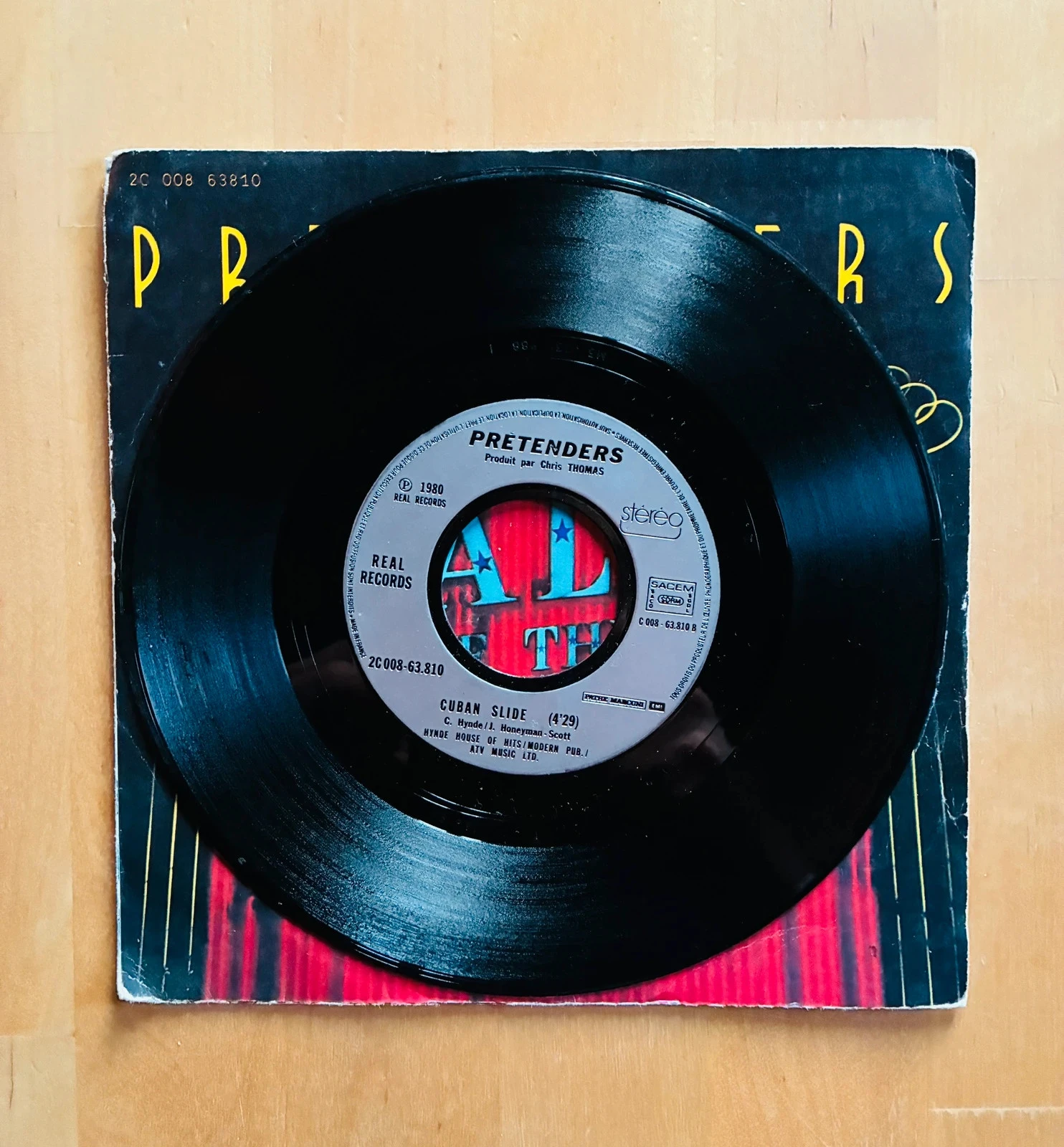 Disque vinyle 45T The Pretenders Talk of the Town. – photo 2